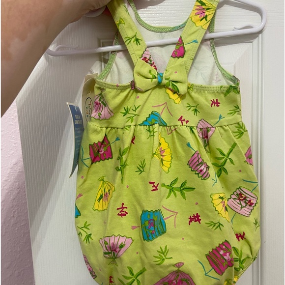 NWT Talbots Chinese Fan Toddler Swimsuit 18 months - Picture 2 of 4